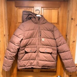 Carhartt Women’s Montana Mauve Puffer Jacket in medium